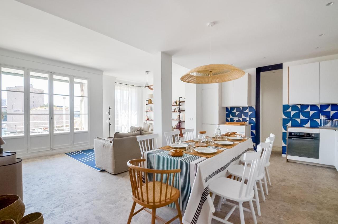 Massilia Blue - Grand Appartement Refait A Neuf Avec Vue Sur Le Vieux Port มาร์กเซย ภายนอก รูปภาพ
