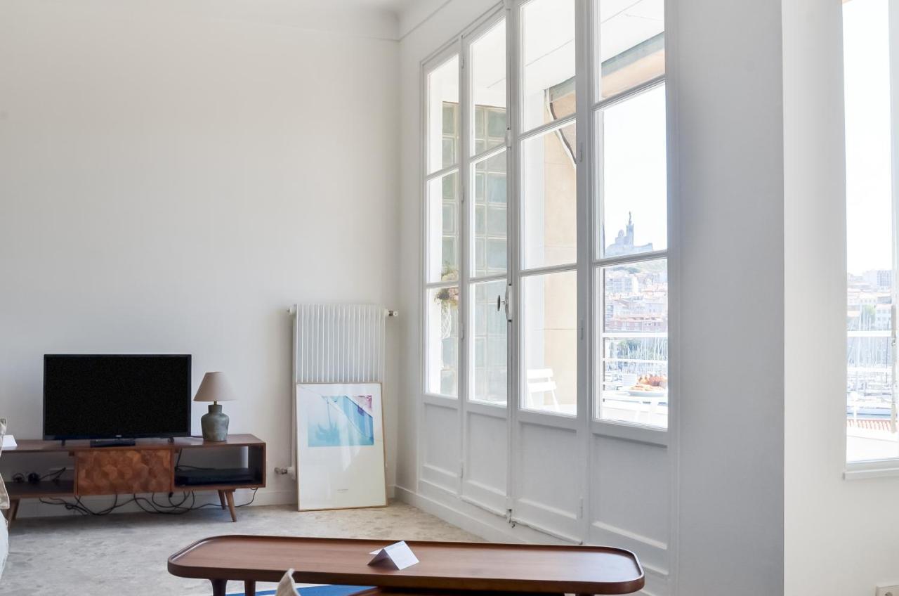 Massilia Blue - Grand Appartement Refait A Neuf Avec Vue Sur Le Vieux Port มาร์กเซย ภายนอก รูปภาพ
